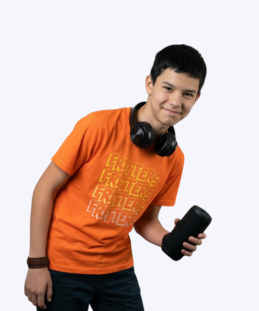 Layering Tee In Sunset Orange