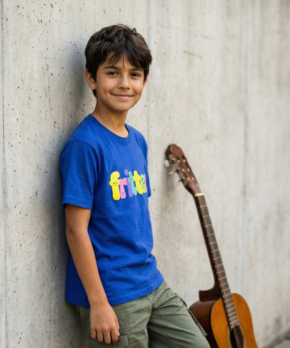 Colour Pop Tee In Ocean Blue