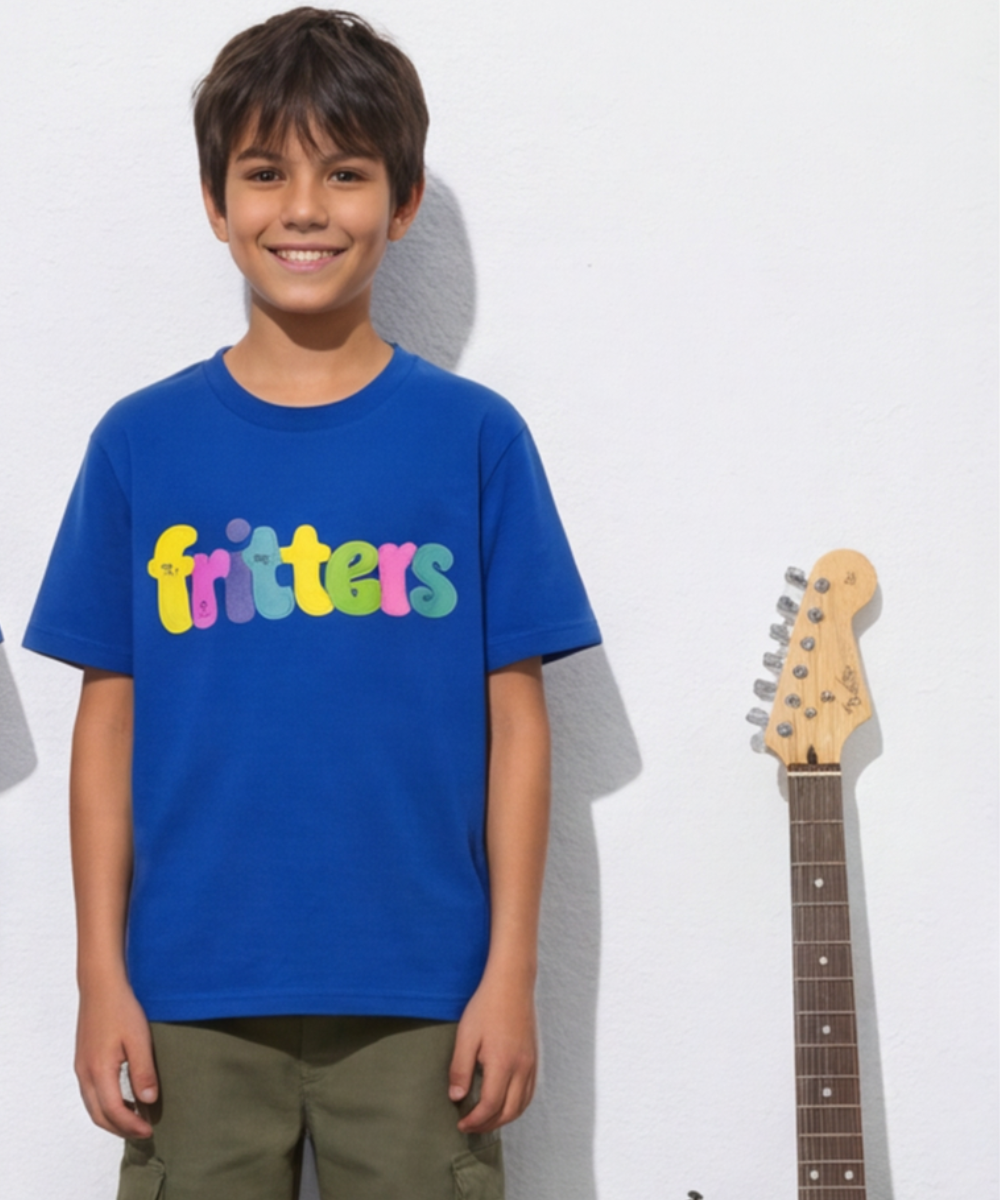 Colour Pop Tee In Ocean Blue