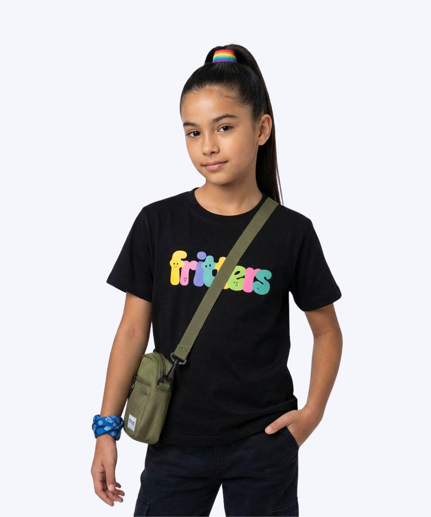 Color Pop Tee In Midnight Black