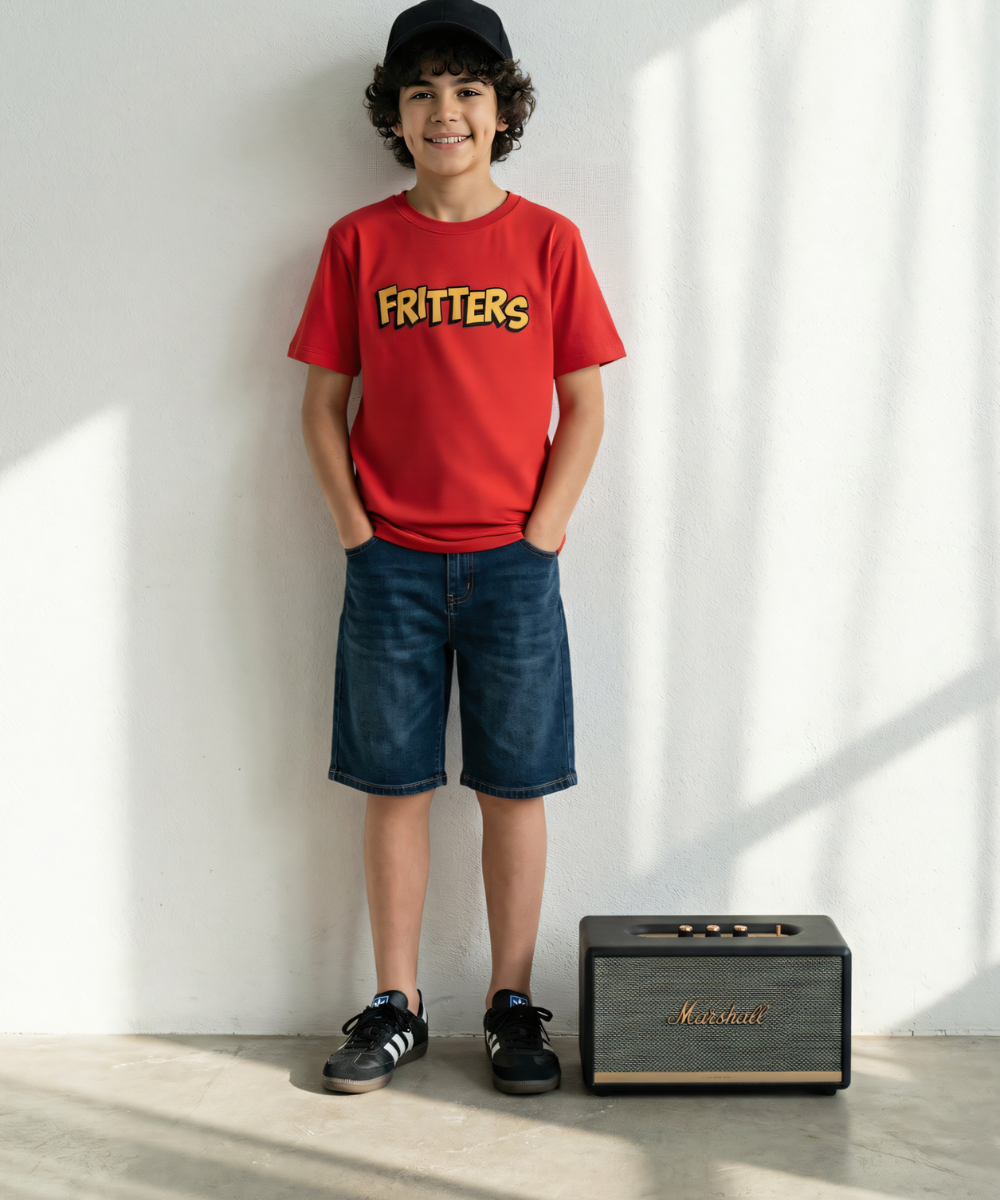 Bold Tee In Bright Red