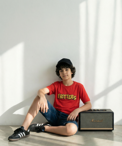 Bold Tee In Bright Red