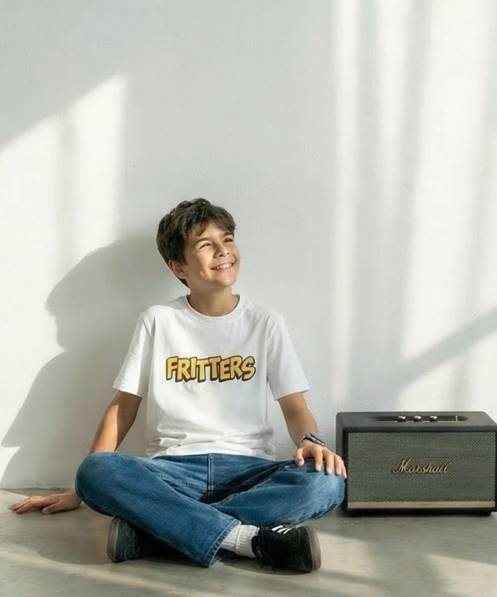 Bold Tee In Clear White