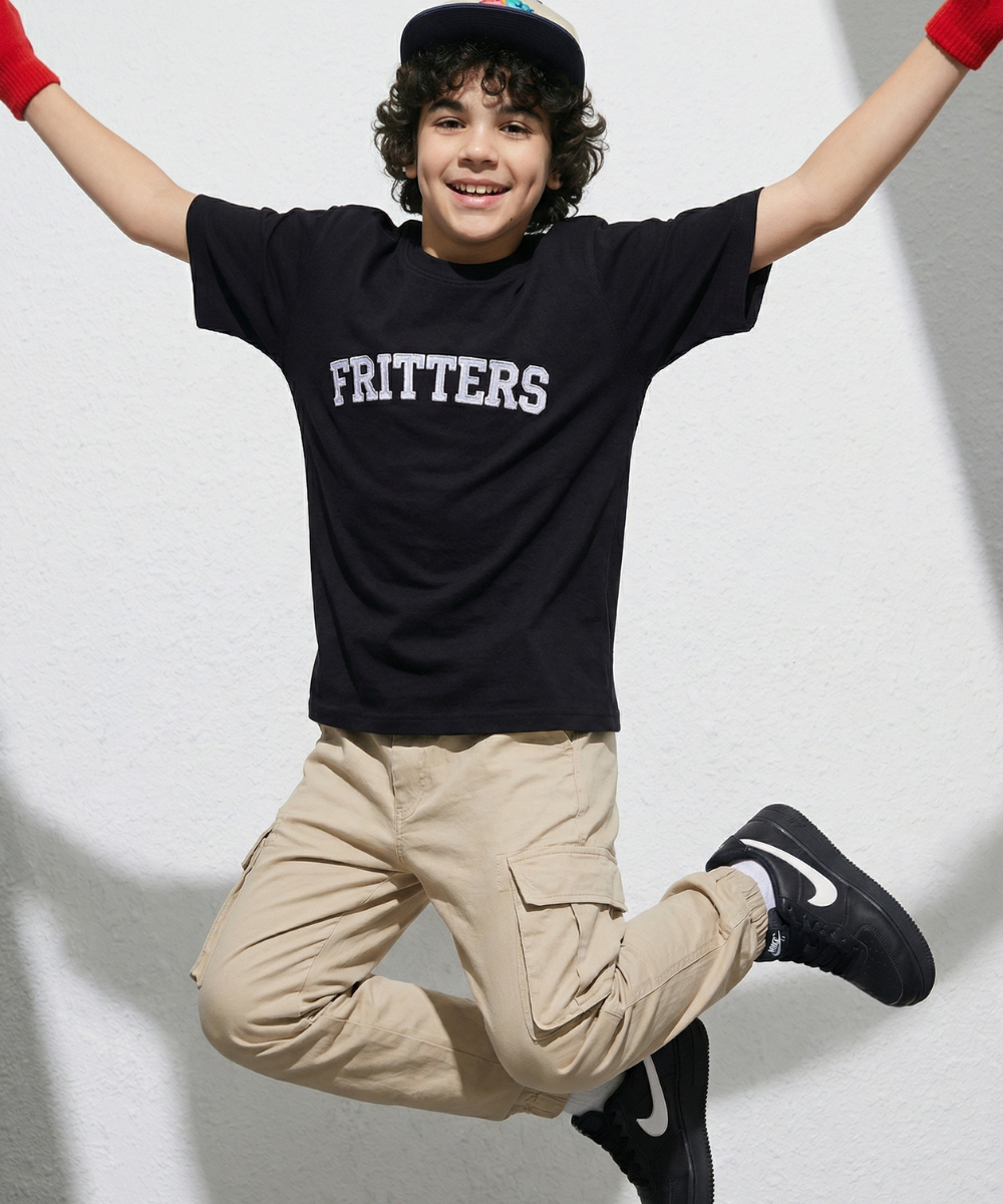 University Tee In Night Black