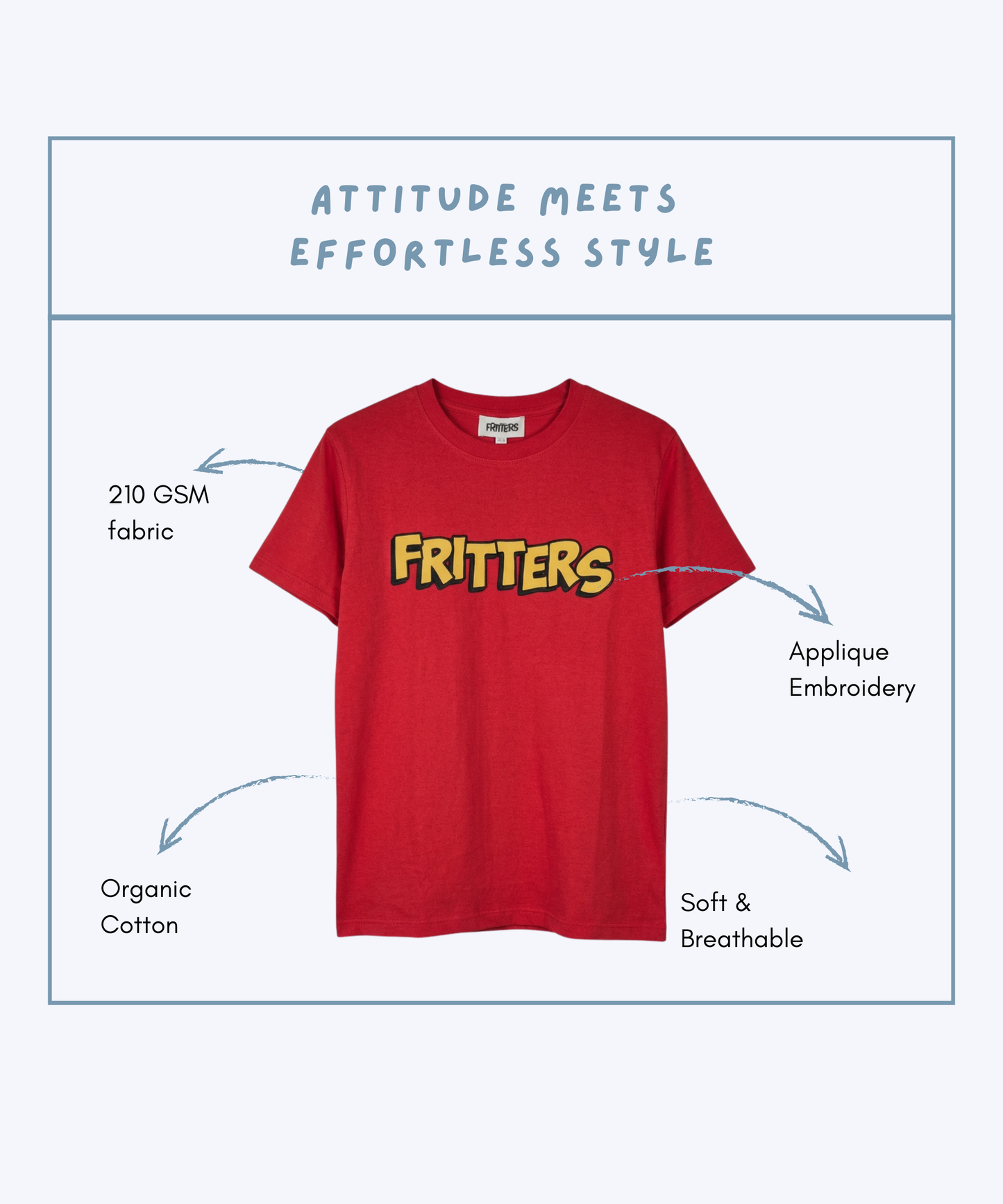 Bold Tee In Bright Red