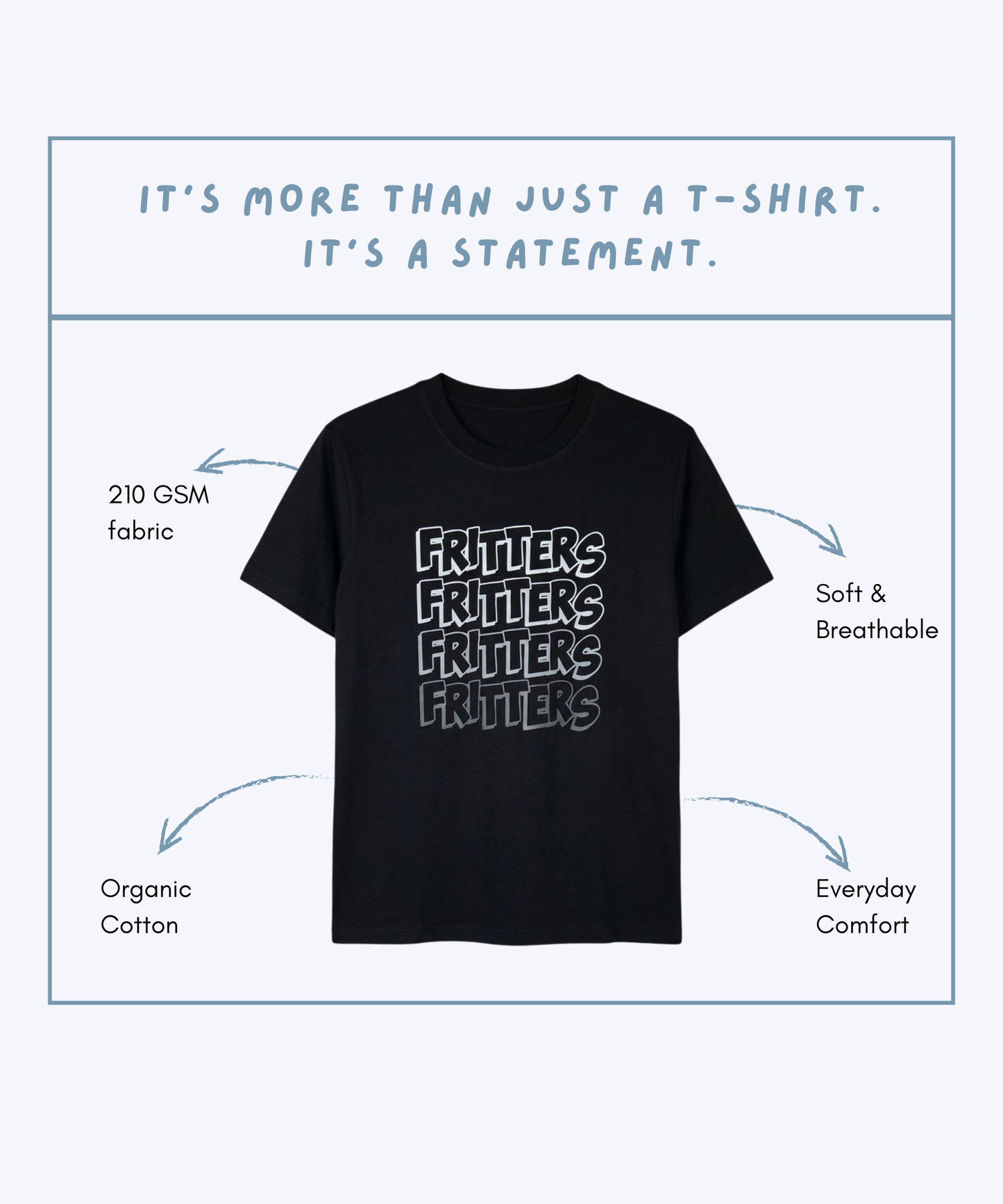 Layering Tee In Ink Spill Black