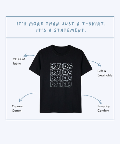 Layering Tee In Ink Spill Black