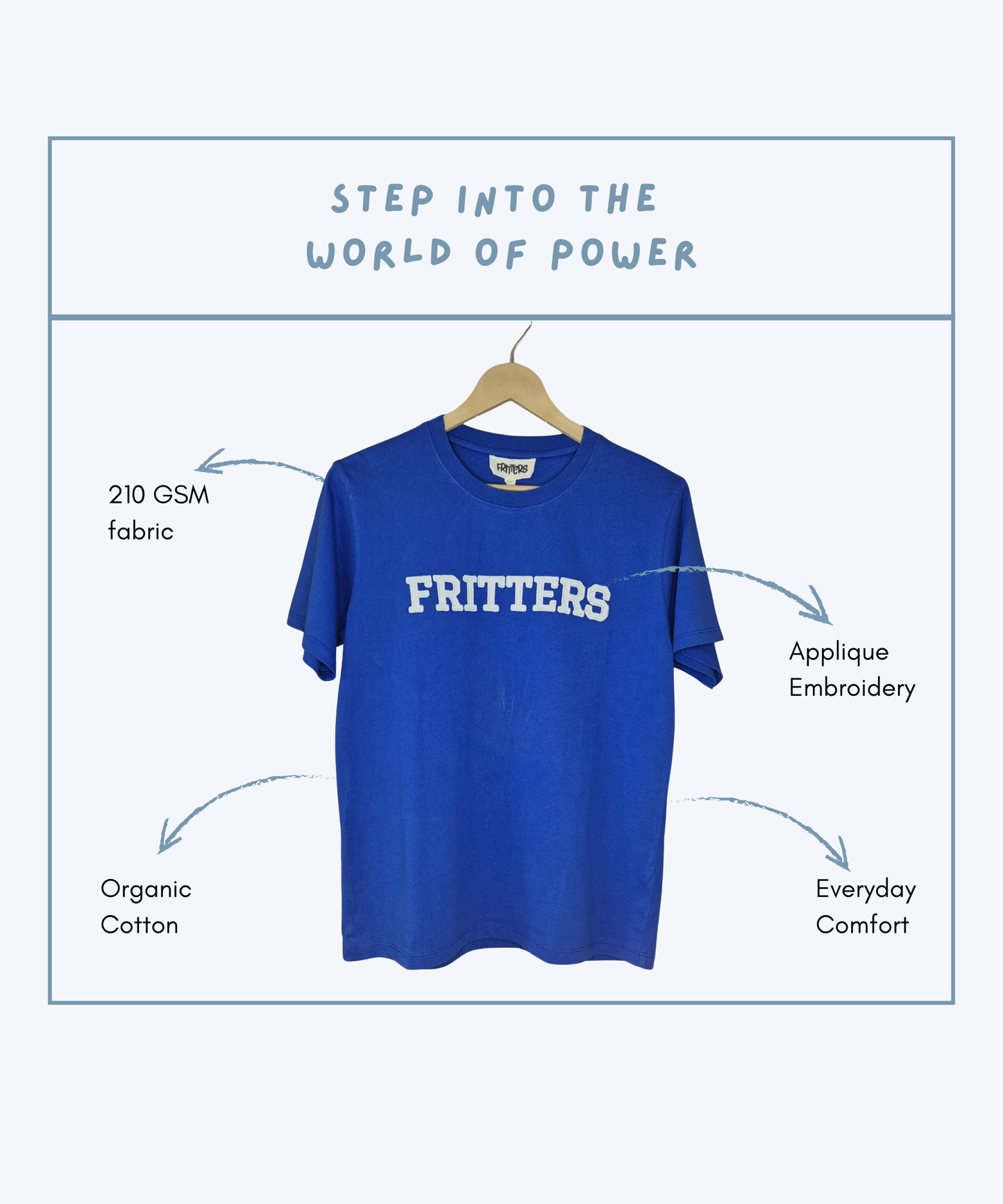 University Tee In Royal Blue