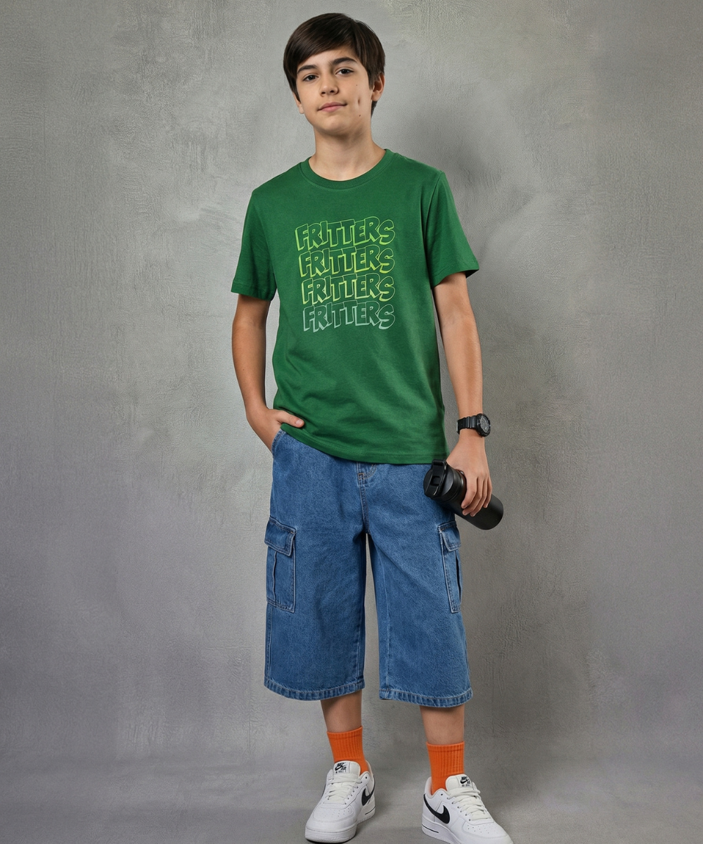 Layering Tee In Forest Tale Green