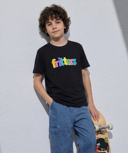 Color Pop Tee In Midnight Black