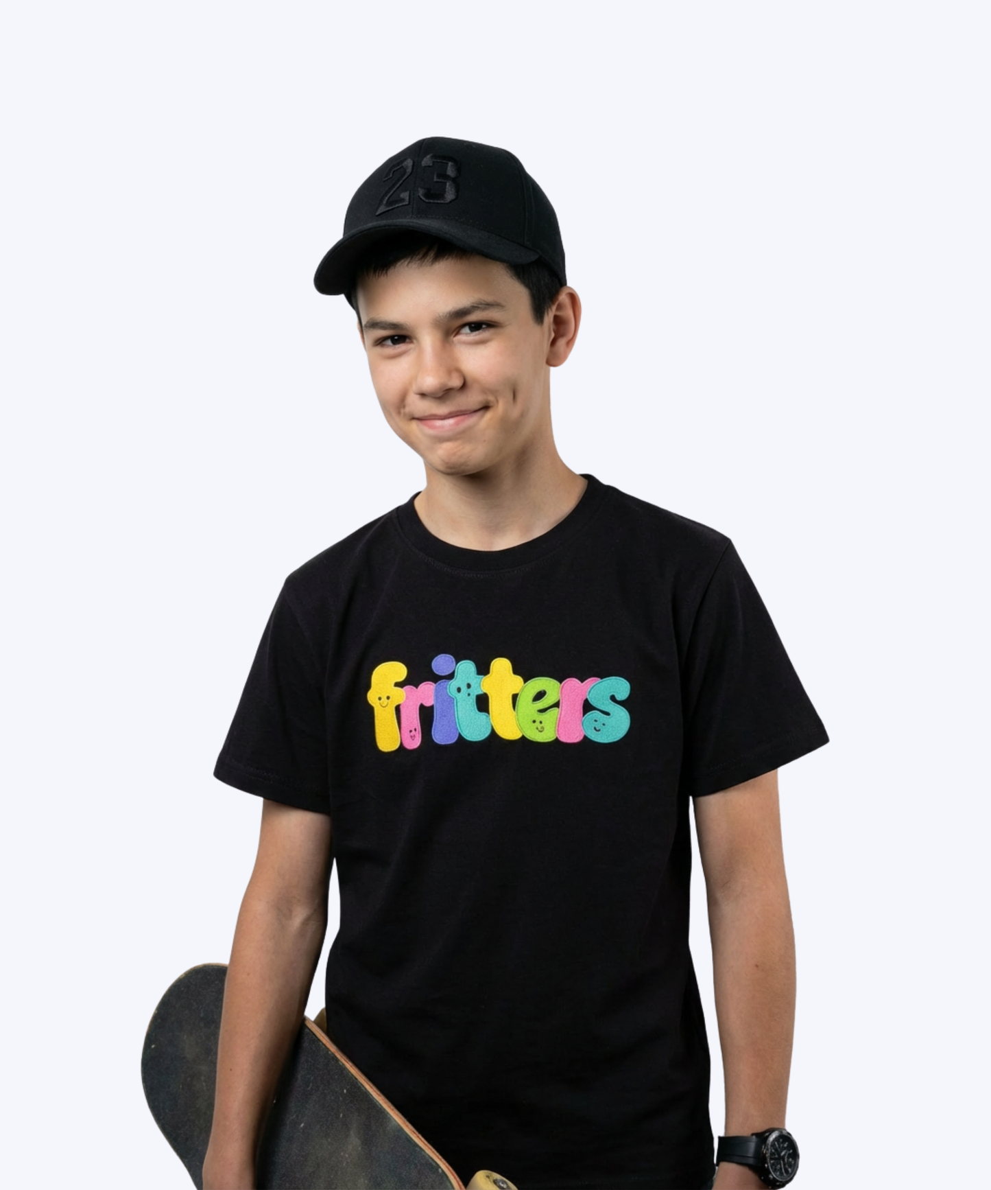 Color Pop Tee In Midnight Black