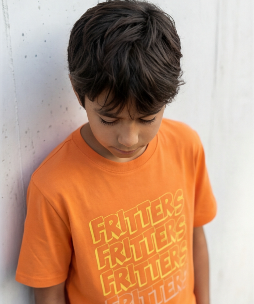 Layering Tee In Sunset Orange