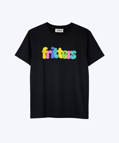 Color Pop Tee In Midnight Black