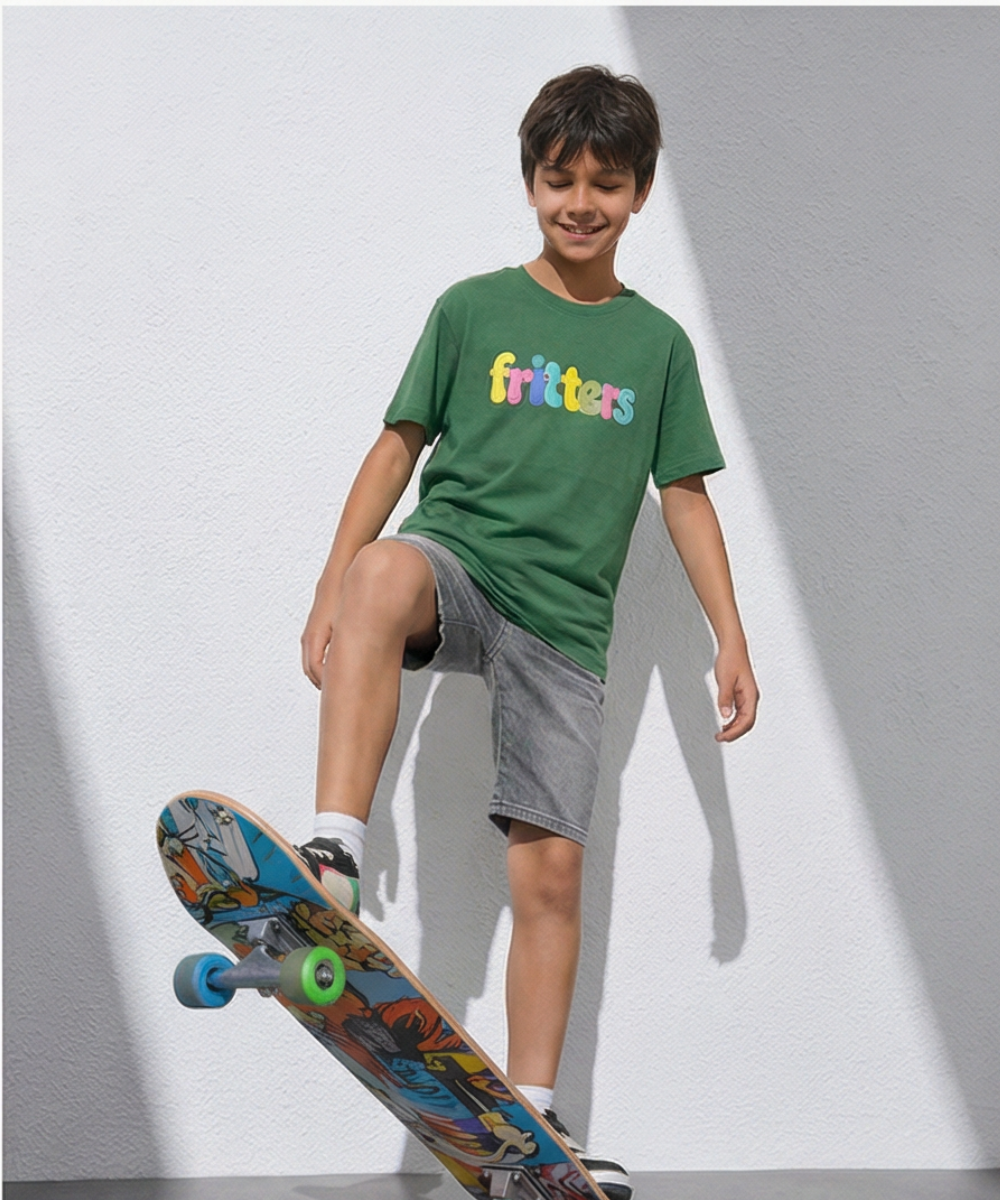 Colour Pop Tee In Leafy Green