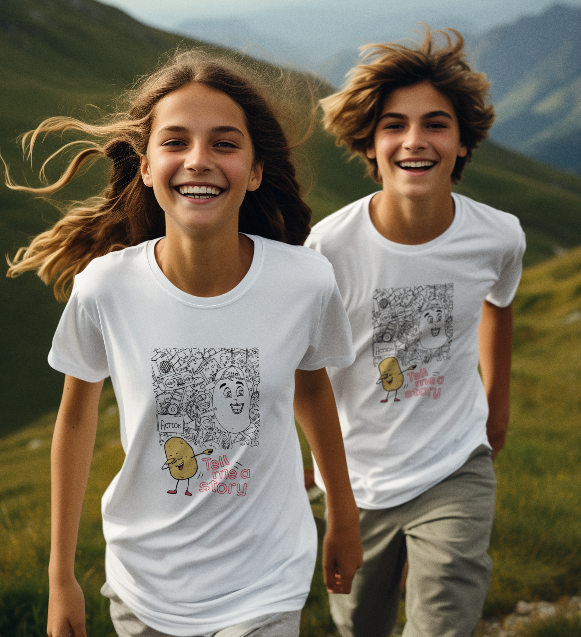 Kids wear t-shirt "Doodle''