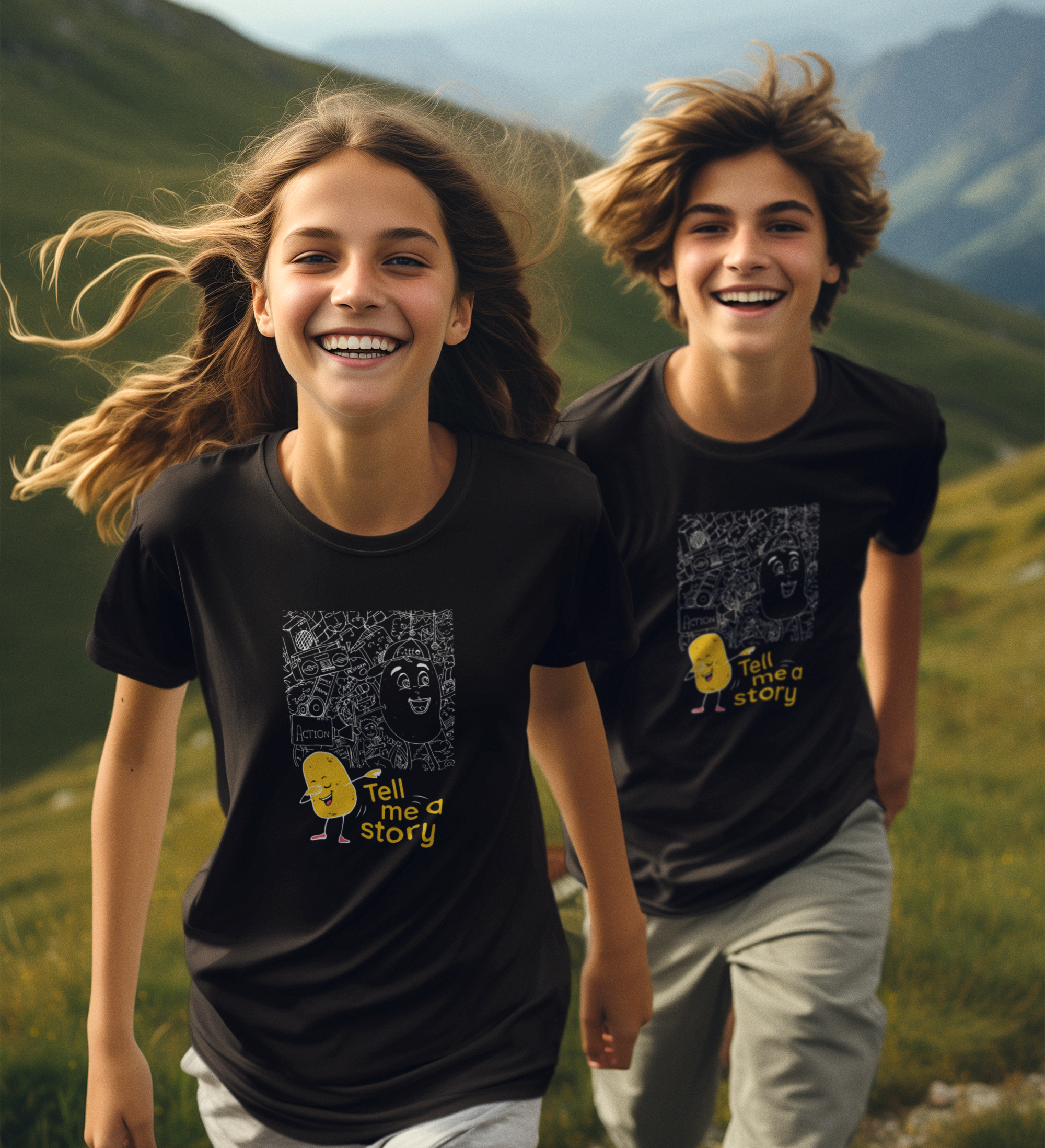 Kids wear t-shirt "Doodle''