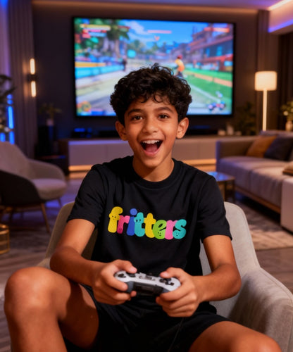 Color Pop Tee In Midnight Black