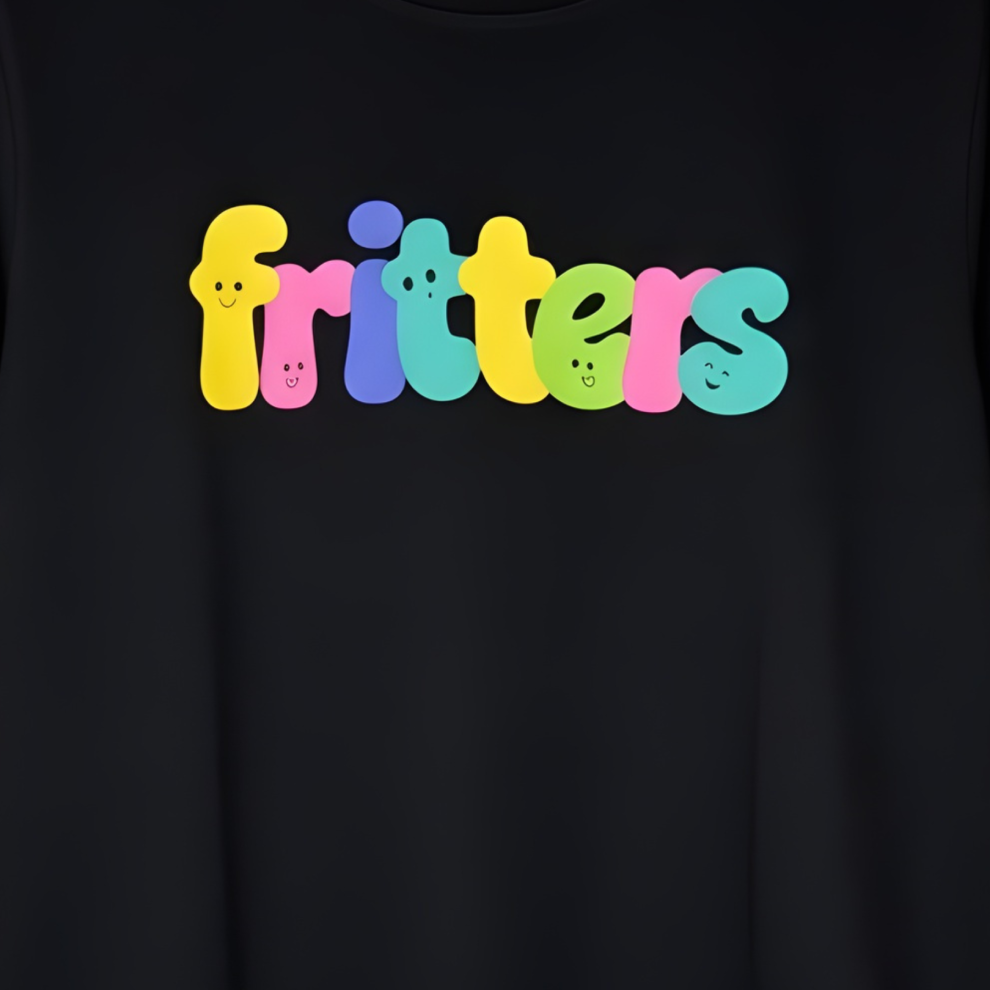 Color Pop Tee In Midnight Black