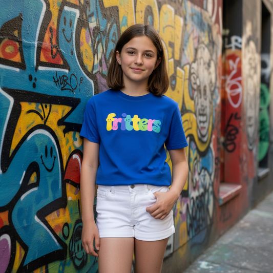 Colour Pop Tee In Ocean Blue