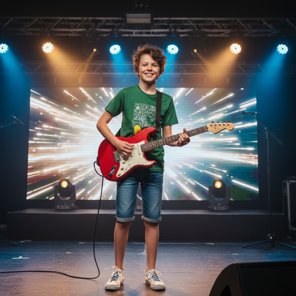 Doodle Tee In Leafy Green