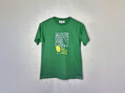 Doodle Tee In Leafy Green