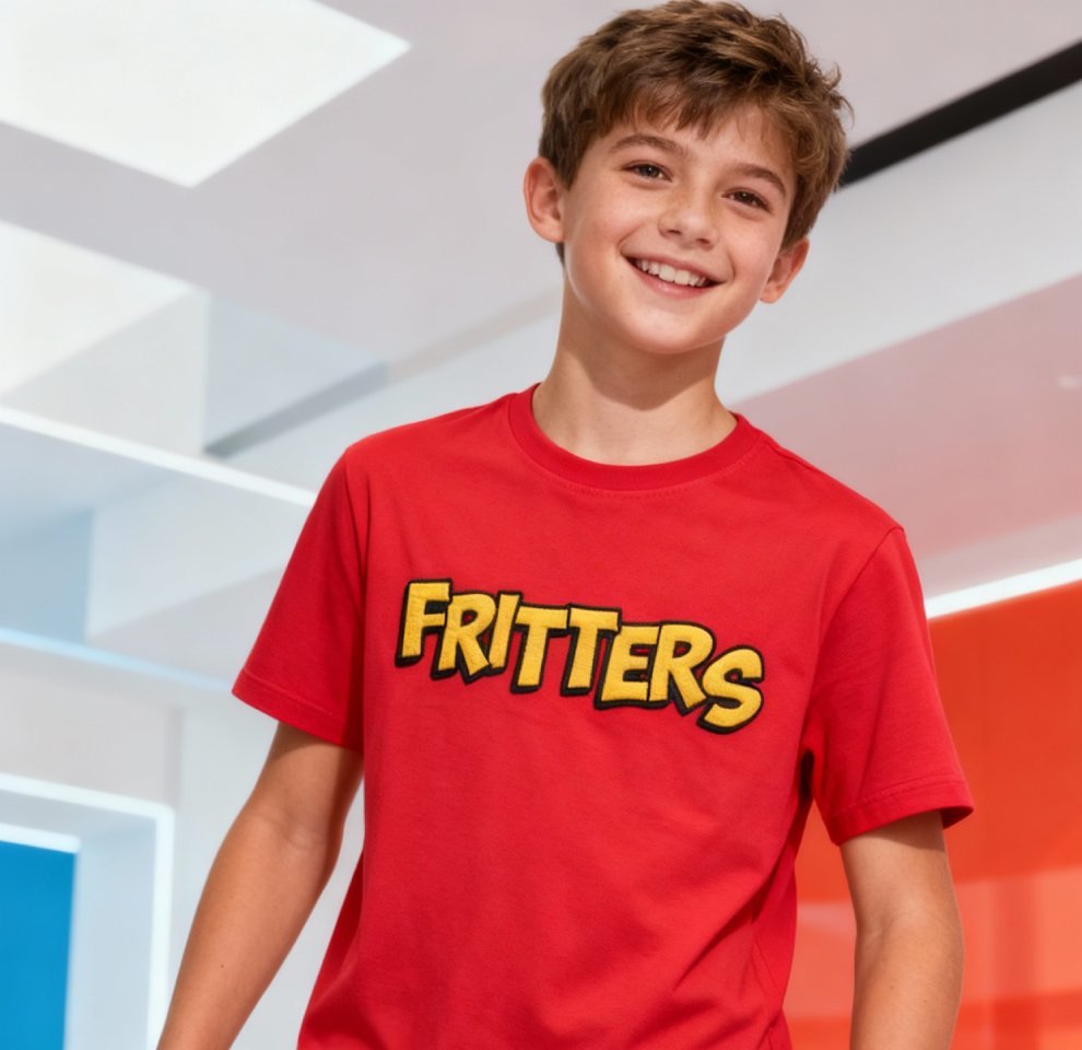 Bold Tee In Bright Red