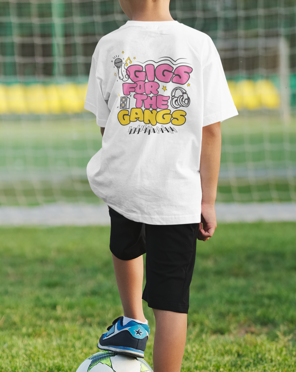 Kids Graphic T-Shirt – 'Gigs for the Gangs’