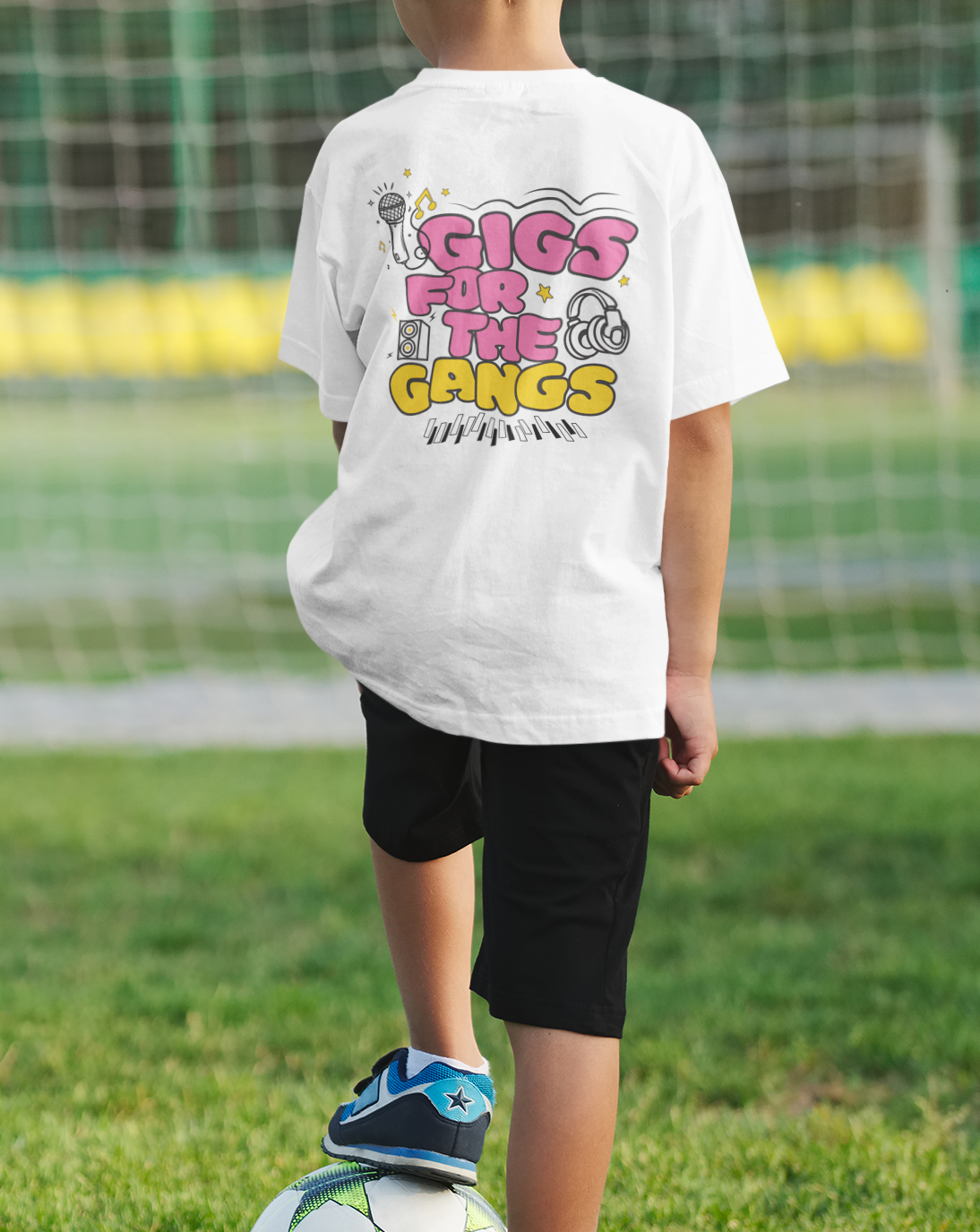 Kids Graphic T-Shirt – 'Gigs for the Gangs’