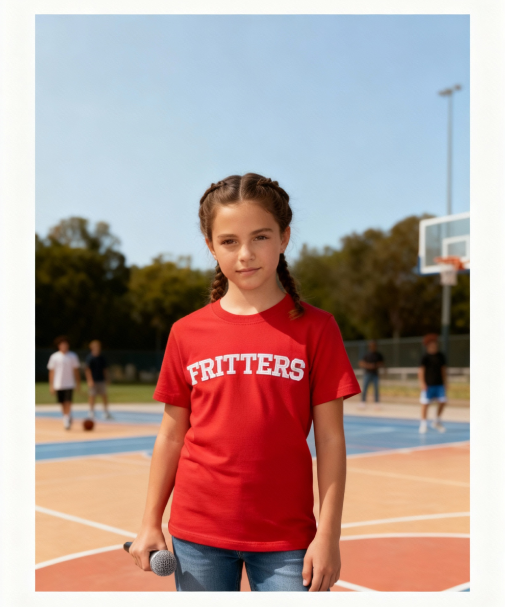 University Tee In Blood Red